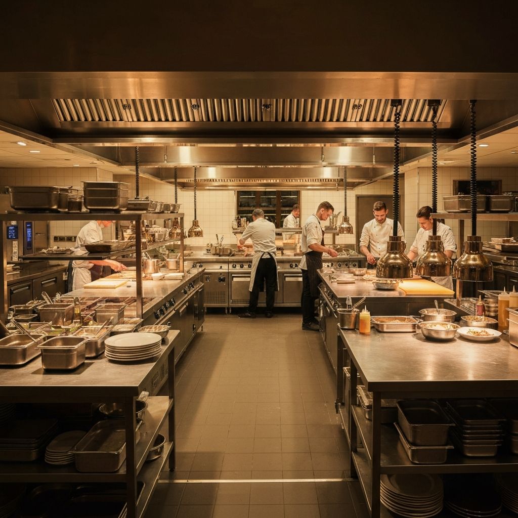 Professional Restaurant Kitchen Using Tramontina Cookware